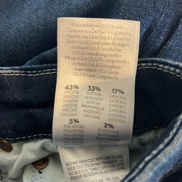 Mother High Waisted Looker Fray Hem Skinny - Size 24 - Picture 15 of 15